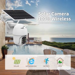 Glomarket Solar PTZ Camera Wifi Built-In Speaker 2MP Life Low Power Smart