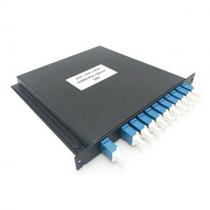 China Hard Metal Case Fiber Optic Components 8 Channel CWDM Mux Demux Module With Connector on sale