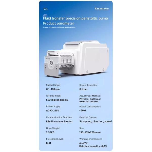 Peristaltic Pump For Automatic Liquid Dosing System Ph Controller