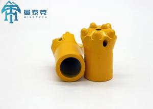 China 26mm Flat Face Tapered Button Bit 7° Angle With Carbide Steel Material Durable factory