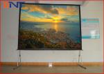 200" 16:9 Fast Folding Rear Projection Projector Screen With Square Pole