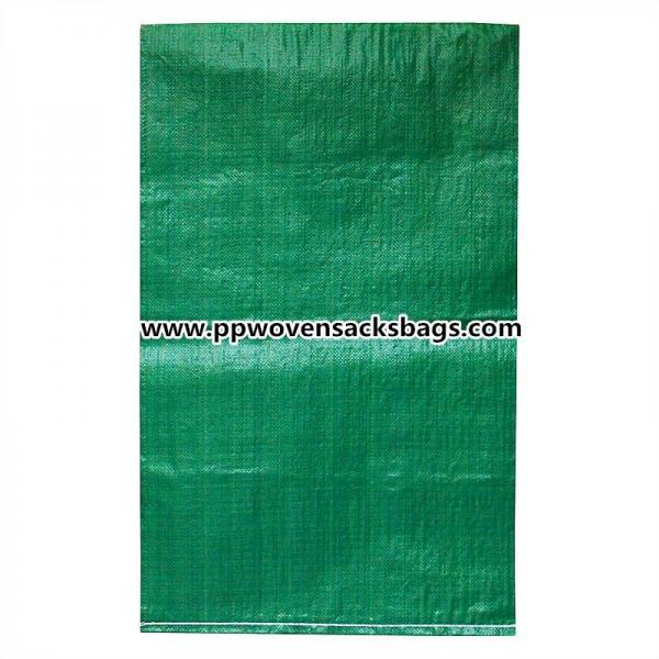 China Biodegradable Green PP Woven Bags for Packing Limestone / Industrial PP Sacks factory