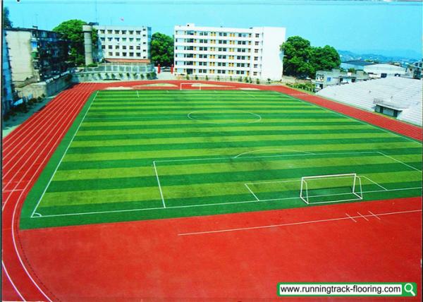 Ventilate Rubber Athletics Track Material For Outdoor Playground 13 Mm Thickness