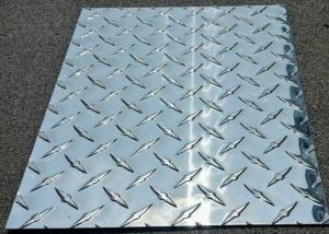 China 24 X 24  12x24  Polished Aluminum Diamond Plate Panels 3003-H22 6061-T6 factory
