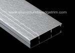 Silver Brushed Aluminium Skirting Boards Floor Decoration 60mm / 80mm / 100mm