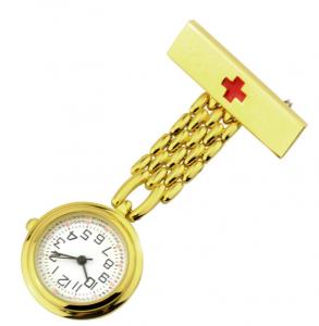 China Cross Nurse Watch Imported Quartz Japanese PC21S Movement Retro Medical Pocket Watch Gift factory