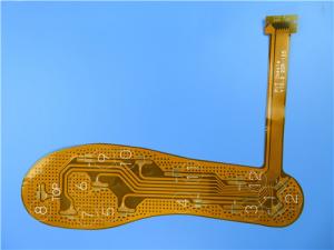 China 2-Layer Flexible Printed Circuit (FPC) Built on Polyimide With Immersion Gold and Stiffener for Sports Insole factory