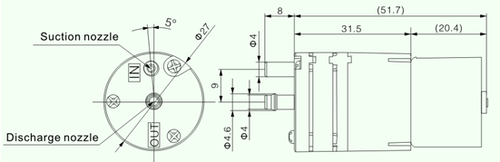 Aquarium 12V DC Vacuum Pump