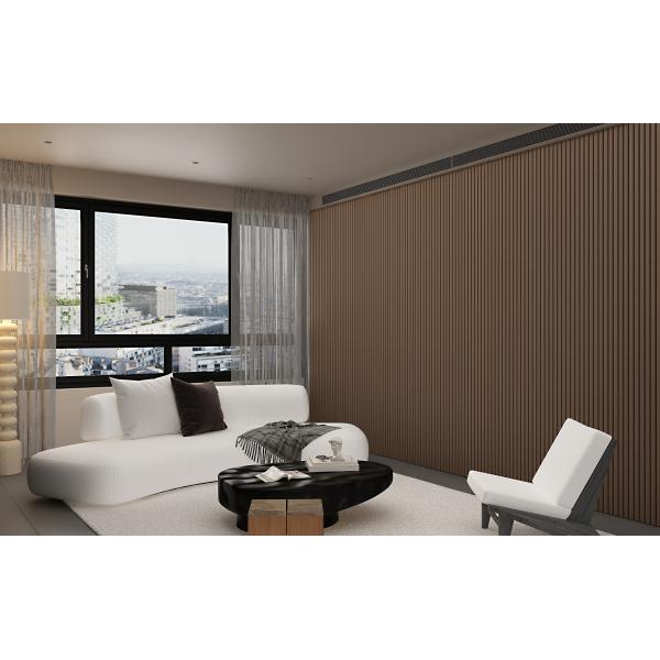 Practical Multiscene Wall Slat Wood Paneling Soundproof Odorless