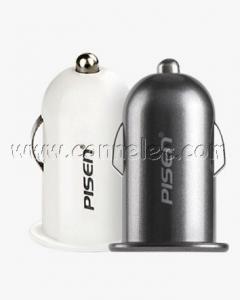 China original Pisen car charge, car charge for all cell phone models, original Pisen charger factory