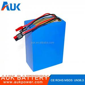 China Custom 36V 30Ah Lithium Ion Battery For Electric Bike Light Weight factory