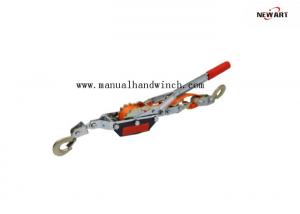 China Color Webbing Hand Power Puller , Light Weight 1 Ton Come Along Cable Puller factory