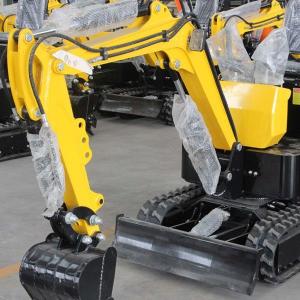 China Yellow 0.8 Ton Mini Excavator 800kg Small Compact Digging Equipment factory