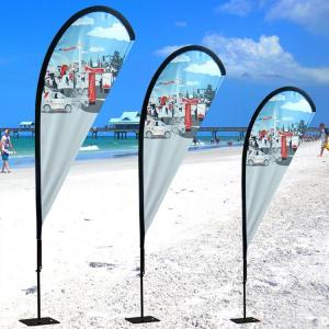 China Swooper Beach Teardrop Flags And Banners Custom Teardrop Banners Sublimation factory