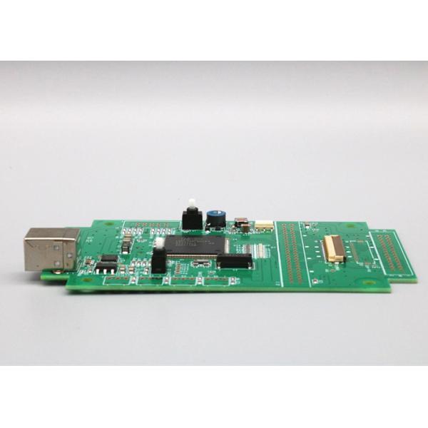 2U" Prototype PCB Assembly 6 Layers 3Oz Black Soldmask White Silkscreen