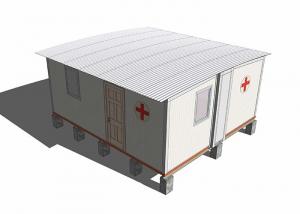 China Portable Emergency Modular Home Field Hospital Anti Epidemic Camp With Sandwich Panel Wall factory