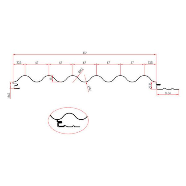 High Efficiency Steel Sheet Forming Machine , Corrugated Sheet Making Machine