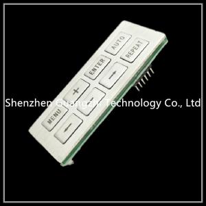 China Customized Membrane Switch Keypad , Mfg Pet Embossing Silicone Rubber Keypad on sale