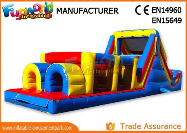 China Sports Challenge Outdoor Inflatable Obstacle Course For Adults CE UL SGS factory