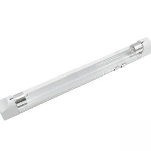 China 60cm 254nm uvc 20w t8 fluorescent tube with 75uv/cm² clear cover 330degree for disinfection cabinet factory