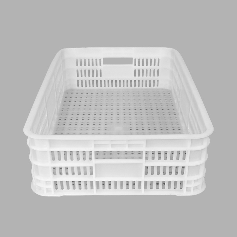 Supermarket Plastic Mesh Stackable Moving Crate for Customized Color Durable Design