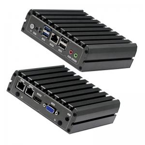 China PFsense Firewall Dual Gigabit Ethernet Mini PC Quad Cores E3940 J3455 N3450 With RS232 on sale