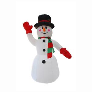 China Snowman Inflatable Outdoor LED Lights Airblown Christmas Holiday Decorations factory
