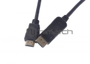 China Mini Displayport To HDMI Adapter Cable / Displayport Converter Cable Length Customized on sale