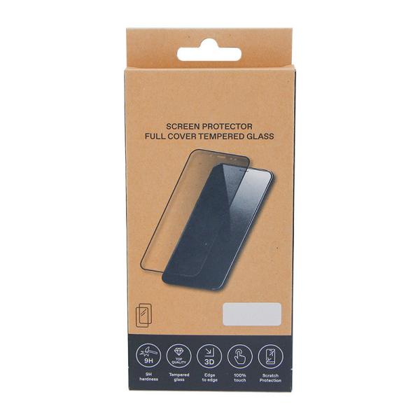 Coated Paper Electronics Packaging Box Transparent Phone Tempered Glass Packaging Box