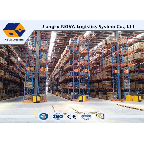 Plastic Powder Coating Heavy Duty Adjustable Shelving , Mobile Pallet Racking System For Palletized Goods