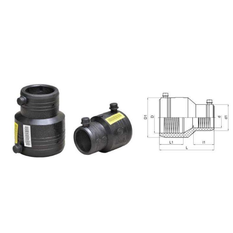 DN110-DN200 SDR11 Fitting Hdpe Electrofusion Coupling