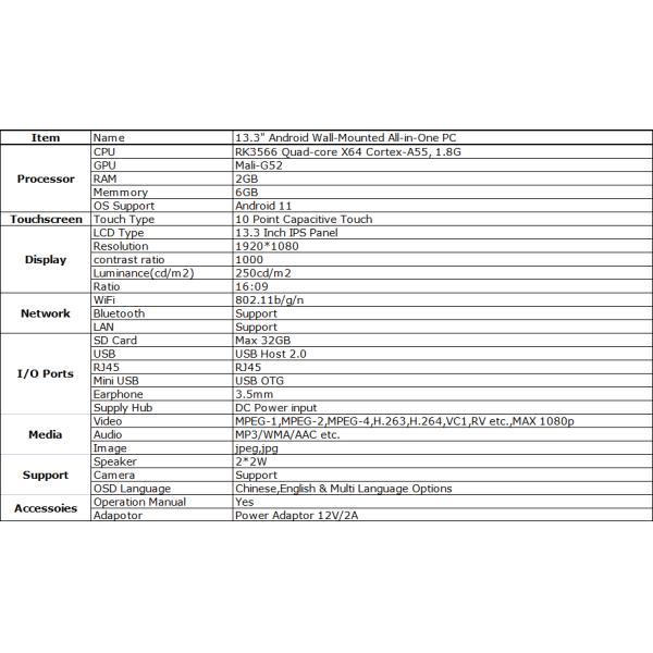 13.3 Inch ODM LCD Panel Monitor Full HD Industrial Touchscreen Display For Gaming