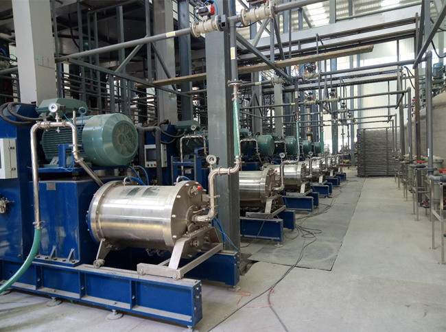 Stainless Steel Large Flow Bead Mill With PLC Control System