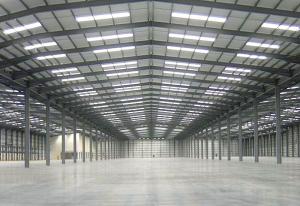 China Pre Engineered Steel Building Workshop Garage Portal Frame Sandwich Panel on sale