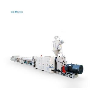 China SINO-HOLYSON HSJ-75 20-110mm HDPE Drip Irrigation Pipe Making Machine Single-screw Design on sale