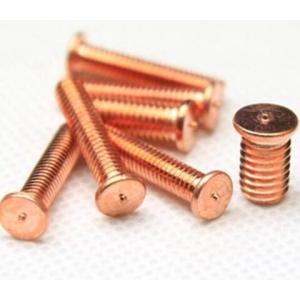 Buy cheap M3 M4 M5 M6 Machine Stud Welding Screw Carbon Steel Copper Plated 8.8 Class from wholesalers