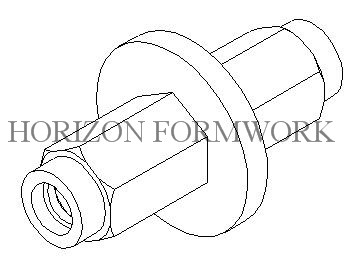 OEM Formwork Tie Rod System For Construction , Dywidag Thread Bar 145KN Load