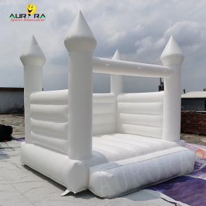 China Wedding Inflatable Bouncy Castle Bed Jumper 13X13 White Bounce House factory