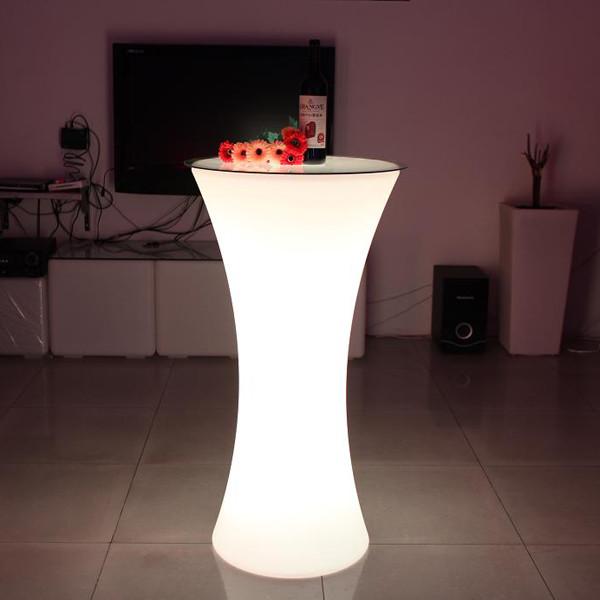 China Waterproof LED Cocktail Table / LED Bar Table 16 Colors With IR Remote Control factory