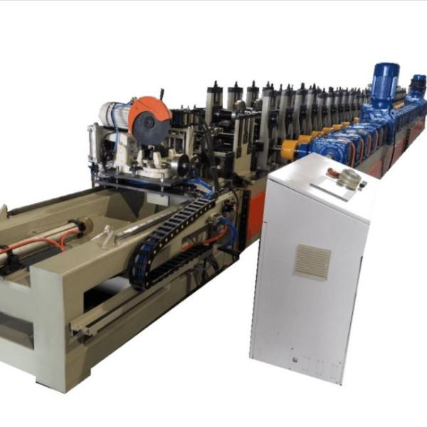 Galvanized Steel Solar Strut Channel Roll Forming Machine 20 Stands With GCr15 Bearing Steel Rollers