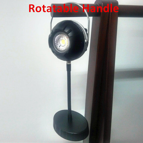 Battery Powered Inspection Led Work Light With Flexible Gooseneck Arm Magnetic Base