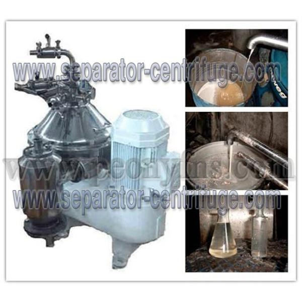 Verticle Type Self cleaning Coconut Oil Separator Centrifugal Separator with SKF Bearing