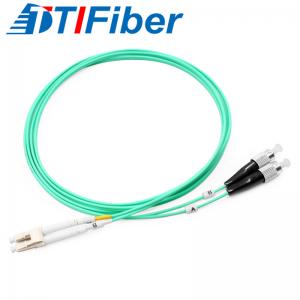 China LC/UPC-FC/UPC Fiber Optic Patch Cord Pigtail Low Insertion Loss RoHS Compliant on sale