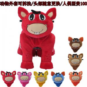 China 2014 china animal plush toy plush electric toy car for kids factory