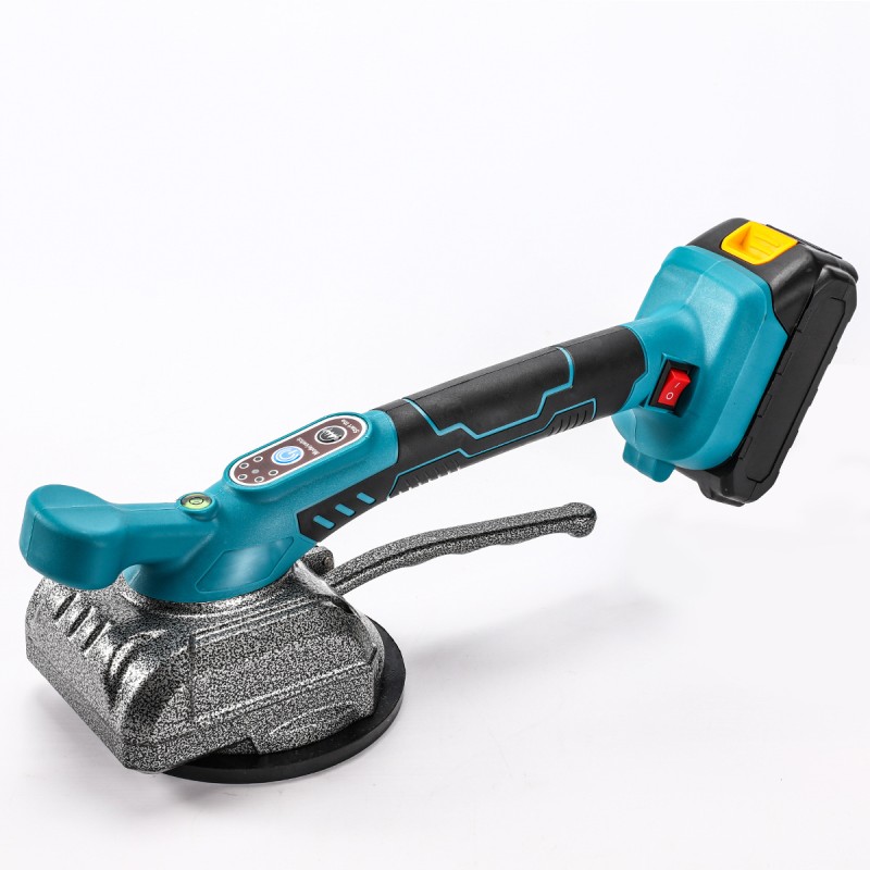 Portable Automatic Ceramic Paving Machine with Adjustable Vibration Frequency and Battery Powered Leveling Tool