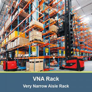 China VNA Racks，Very Narrow Aisle Racks High Density， Warehouse Storage Racking with three way forklift factory