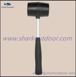 China Outdoor camping Rubber hammer with steel handle factory