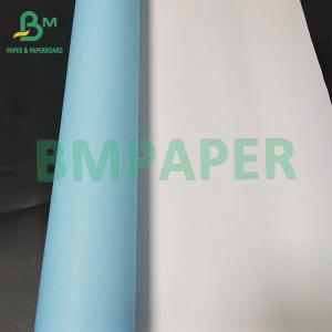 China 36” 24”  Wood Pulp Copy Paper Single Side Blue Engineering Bond Paper 80g factory