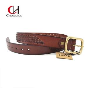 China Multicolor Mens Braided Leather Belt For Jeans Cowhide Material factory