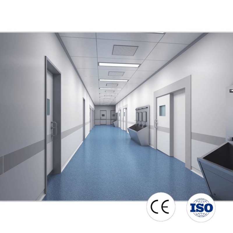Modular Hardwall Cleanroom Enclosure System with Anti-Static ESD Flooring for Advanced Technology Facilities